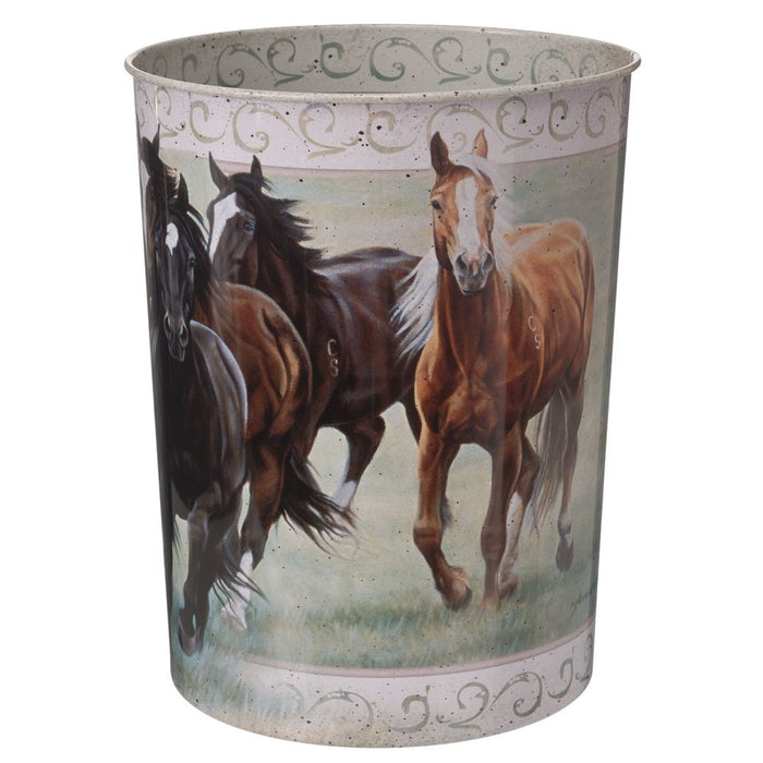 Running Horse Wastebasket - Multi  