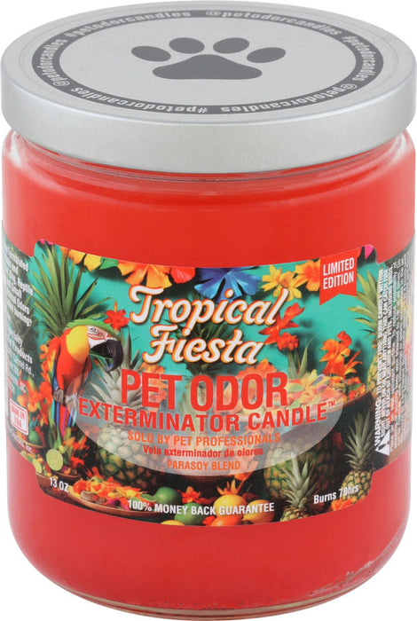 Pet Odor Exterminator Candle, Tropical Fiesta, 13 oz - Tropical Fiesta 13oz 