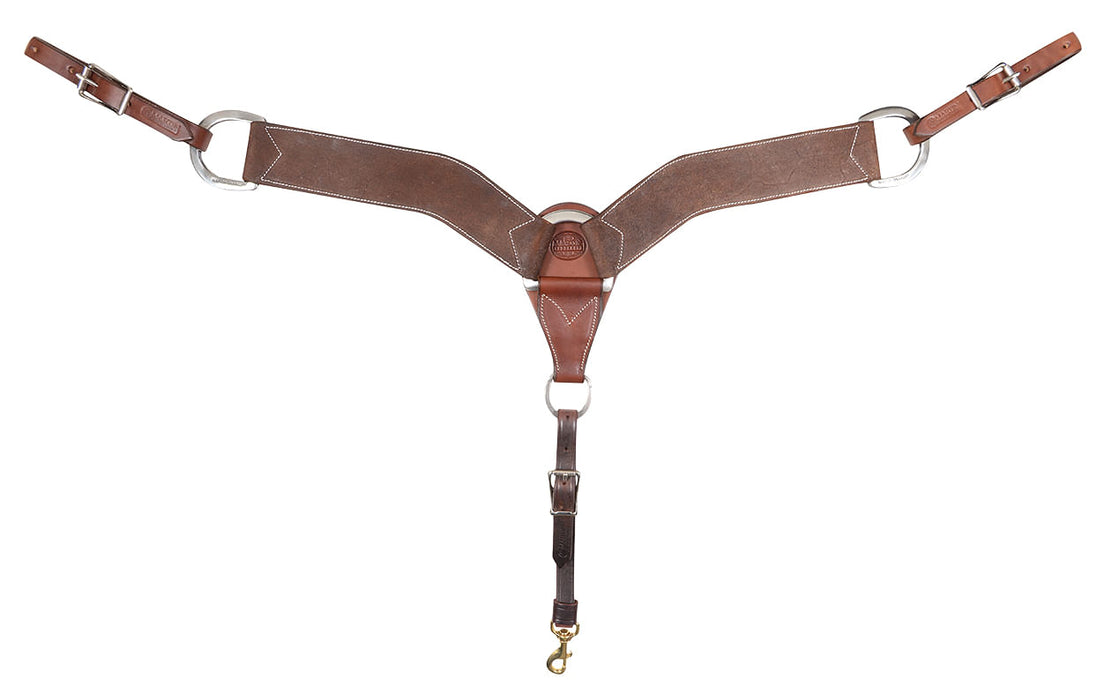 Martin Saddlery Roughout Breast Collar - Chocolate 2.75" 