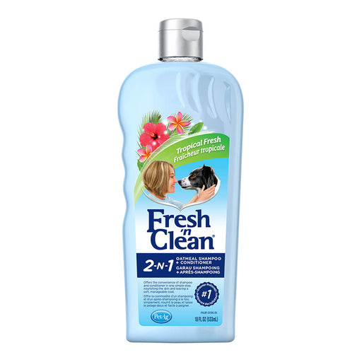 Fresh 'n Clean 2-in-1 Protien Infused 2-in-1 Oatmeal Conditioning Shampoo  18 fl oz - Off-WhiteTropical Scent18 oz