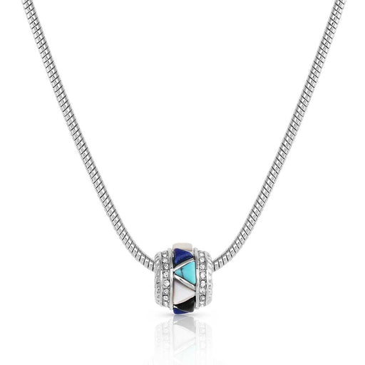 Night Fall Cobblestone Necklace -   