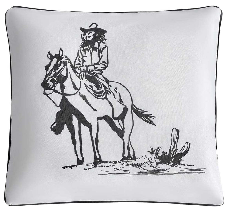 Ranch Life Indoor/Outdoor Pillow, Cowgirl -   