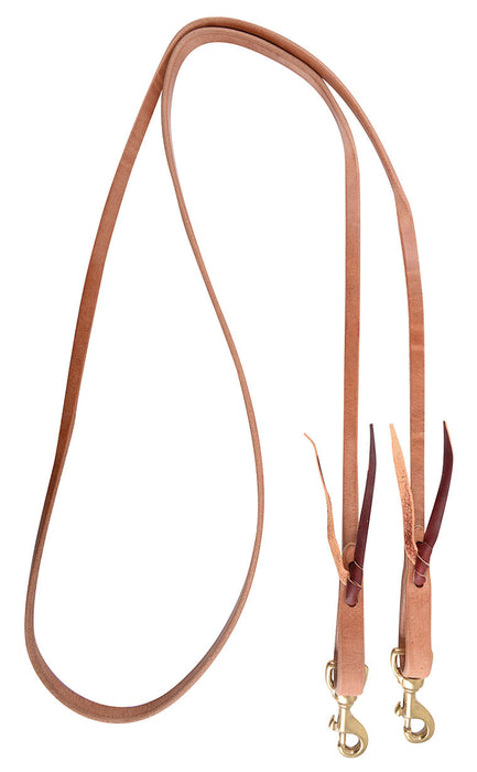 Martin Saddlery Walt Woodard Roping Rein 1/2-inch Thick Tied Snap Ends - Harness 1/2" 