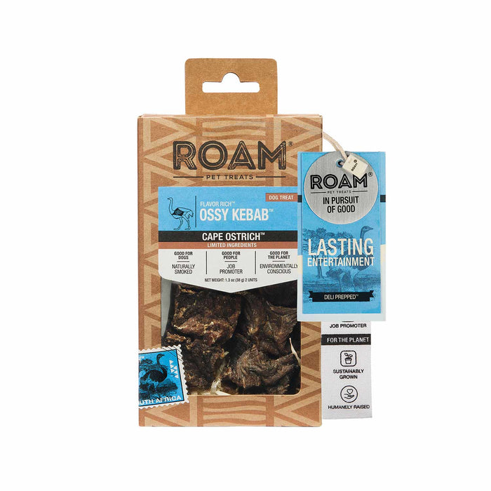 Roam Dog Treats Ossy Kebob - See product for detailsOstrich