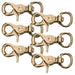 solid-brass-trigger-snap-w-round-swivel-eye-5-8-x-2-3-4 - 6 Pack