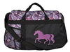 Lila Galloping Horse Duffle Bag -   