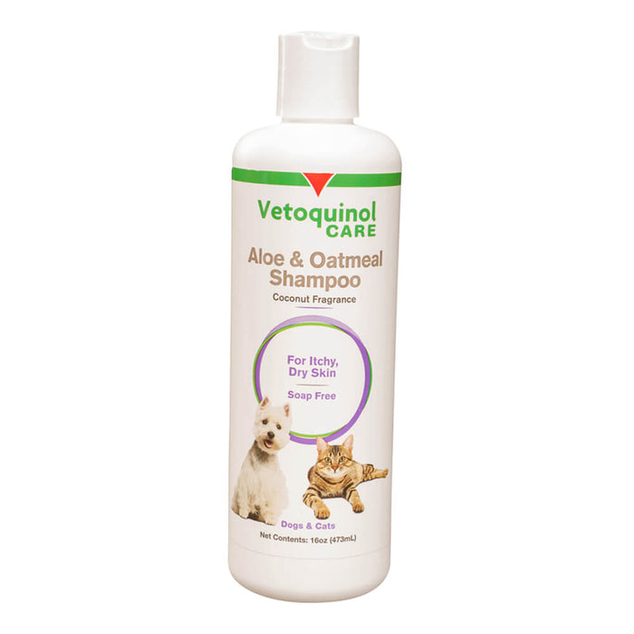 Vetoquinol Care Aloe & Oatmeal Shampoo for Dogs & Cats  16 fl oz - Coconut16 oz