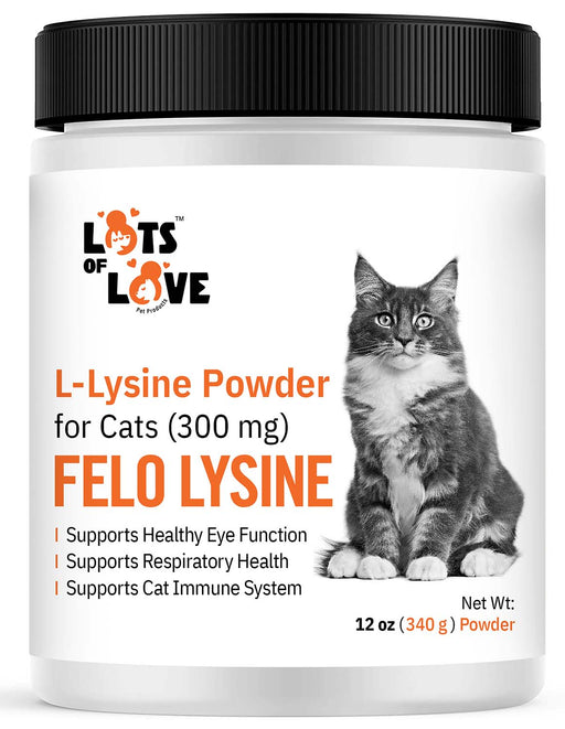 Lots of Love Fel O Lysine Powder for Cats - 12 oz  