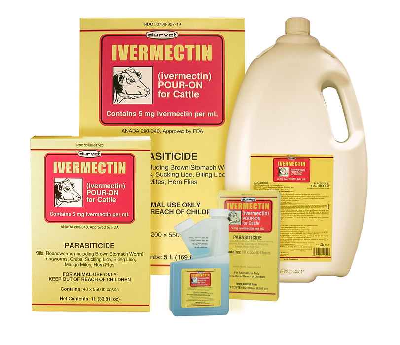 Ivermectin Pour-On Wormer - 1 liter