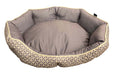 Mink Tufted Euro Bed - Chiseled Stone & Vanilla Ice Medium 