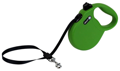 alcott Wanderer Retractable Leash - Green Small 