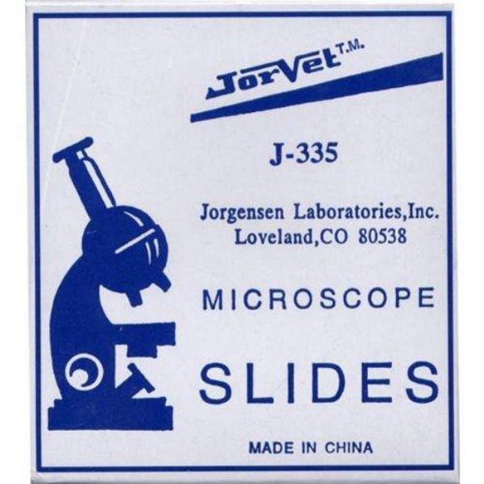 Jor-Vet Microscope Slides  Clear  Box of 72 - ClearBox of 72