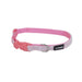 Li'l Pals Adjustable Dog Collar with Glitter Overlay - Pink Sparkles Petite Small - 3/8" x 8"-12" 