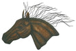 Large Horse Head Forged Metal Wall Art -   