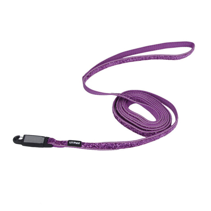 Li'l Pals Dog Leash with Glitter Overlay - Orchid Sparkles  