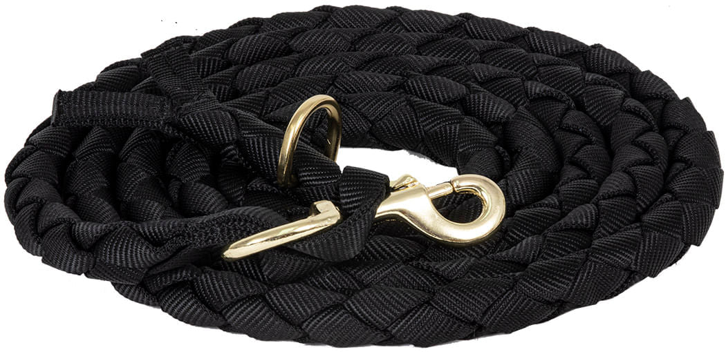 Braided 9' Loping Lead Rope - Black  