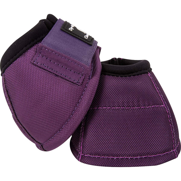 Classic Equine Dy-No Turn Bell Boots - Eggplant Large Eggplant