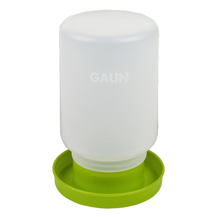 1L Chick Drinker Waterer – Plastic Gravity Water Feeder for Chicks, Quail & Small Poultry - GAUCQ - 1 Liter - Green - 1