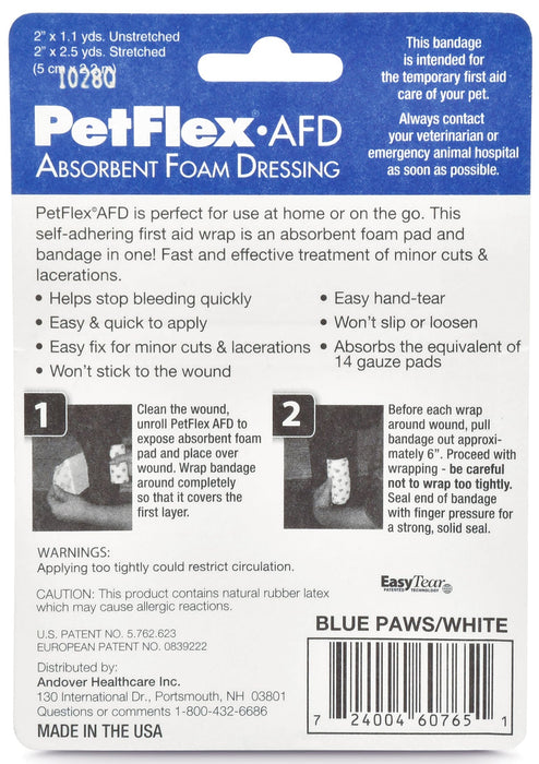 2' PetFlex Absorbent Foam Dressing - Jeffers - Animal Health & Wellness > Medical Supplies