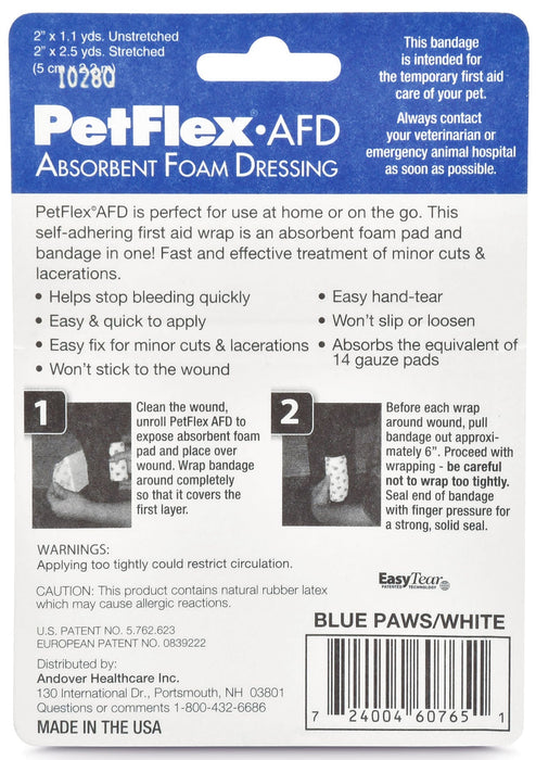 2' PetFlex Absorbent Foam Dressing - Jeffers - Animal Health & Wellness > Medical Supplies