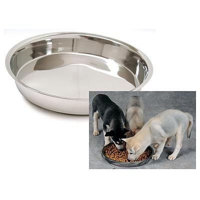 Stainless Steel Puppy Pans - Jeffers Stainless Steel Puppy Pans, 1 Quart  