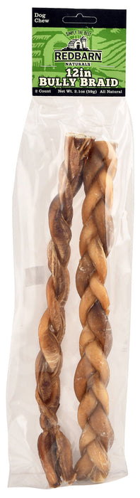 Redbarn 12" Braided Bully Sticks - 2  