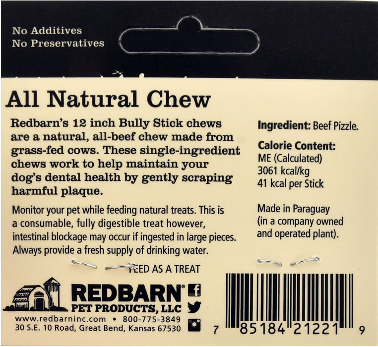 Redbarn Low Odor 12" Bully Sticks - 2  