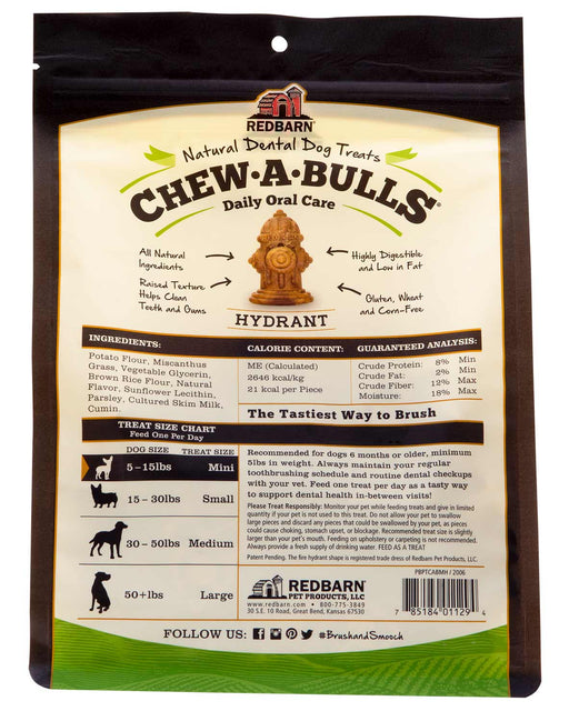 RedBarn Fire Hydrant Chew-A-Bulls Multi-Pack - 48 ct Mini Fire Hydrant Chew-A-Bulls  