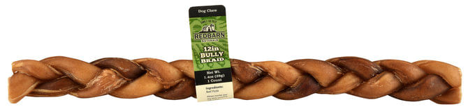 Redbarn 12" Braided Bully Sticks - 25  