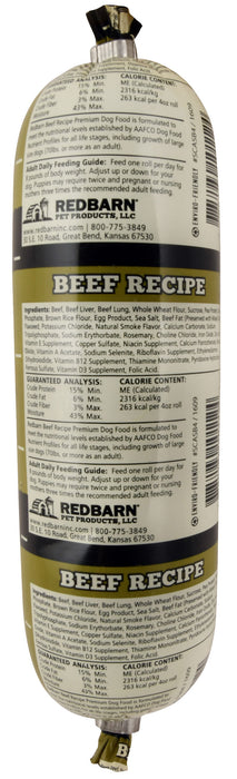 Redbarn Naturals Beef Recipe Dog Food Roll - 2 lb 3 oz  