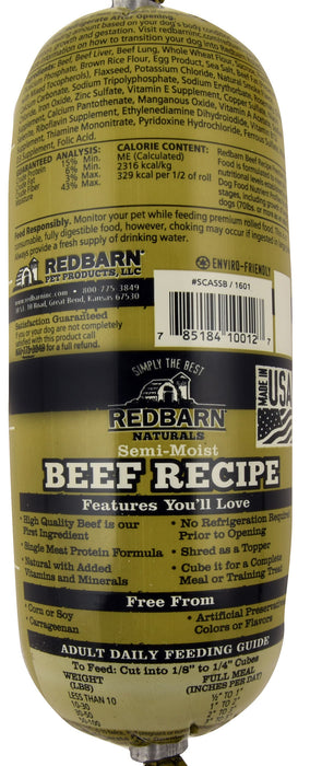 Redbarn Naturals Beef Recipe Dog Food Roll - 2 lb 3 oz  