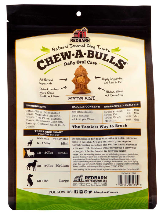 RedBarn Fire Hydrant Chew-A-Bulls Multi-Pack - 24 ct Small Fire Hydrant Chew-A-Bulls  