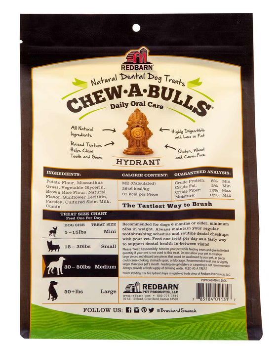 RedBarn Fire Hydrant Chew-A-Bulls Multi-Pack - 12 ct Medium Fire Hydrant Chew-A-Bulls  