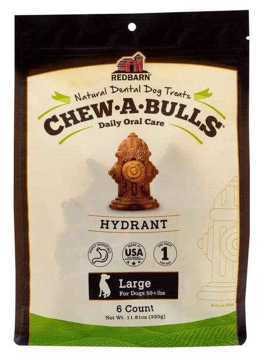 RedBarn Fire Hydrant Chew-A-Bulls Multi-Pack - 6 ct Large Fire Hydrant Chew-A-Bulls  