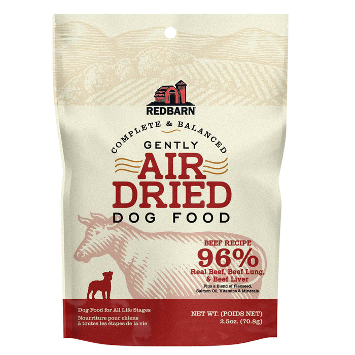 Redbarn Air Dried Recipe Dog Food - 2.5 oz Beef 