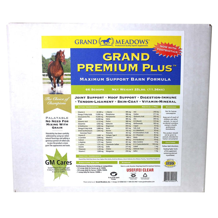 Grand Premium Plus All-in-One Supplement for Horses Size 25 lb