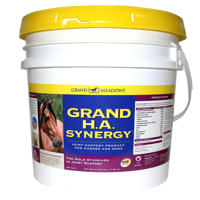 Grand H.A. Synergy Advanced Joint Supplement for Horses & Dogs, Size 25 lb