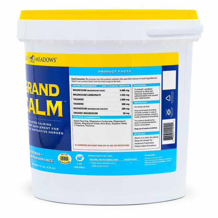 Grand Calm Pelleted Supplement for Horses