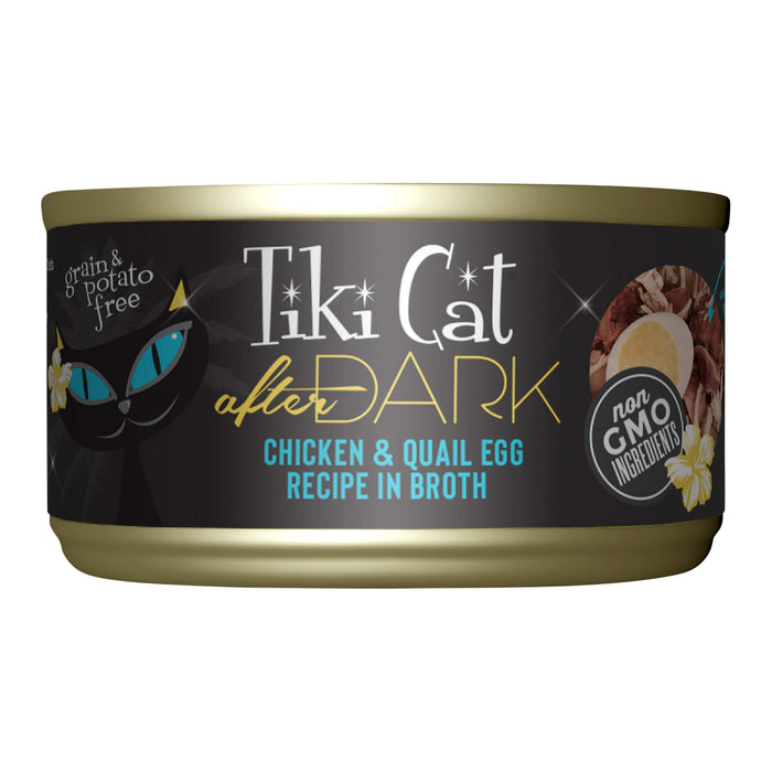 Tiki Cat After Dark Wet Cat Food, Chicken & Quail Egg Size 2.8oz