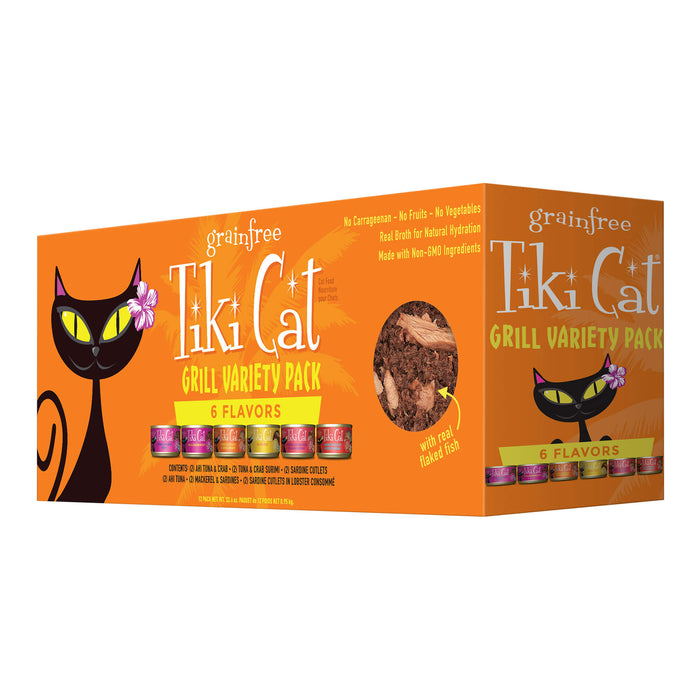 Tiki Cat Grill Wet Cat Food, Variety Pack Size 2.8oz