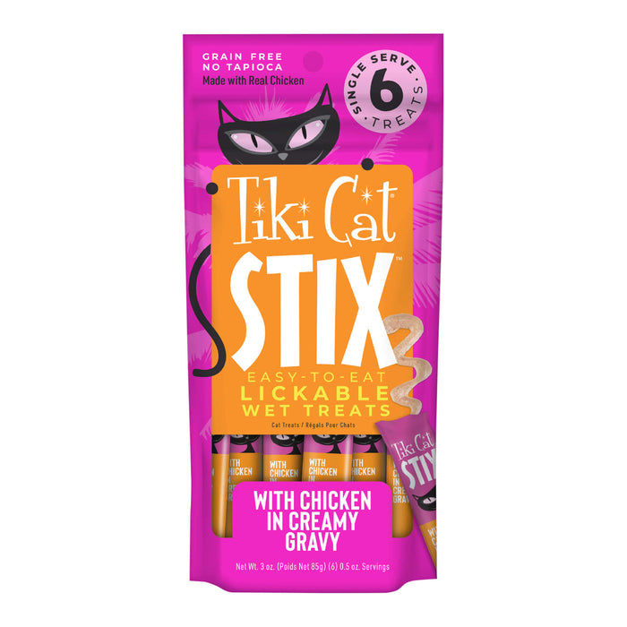 Tiki Cat Stix Wet Cat Treats, Chicken Size 3oz