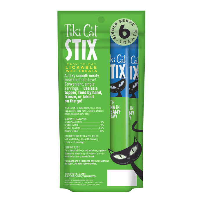 Tiki Cat Stix Wet Cat Treats, Tuna Size 3oz