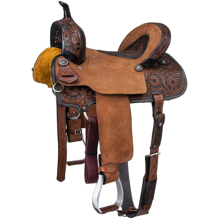 Royal King Dublin Barrel Saddle, 15" - Brown  