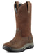 Ariat Women's Terrain Pull On Waterproof Boot, Distressed Brown - 10  