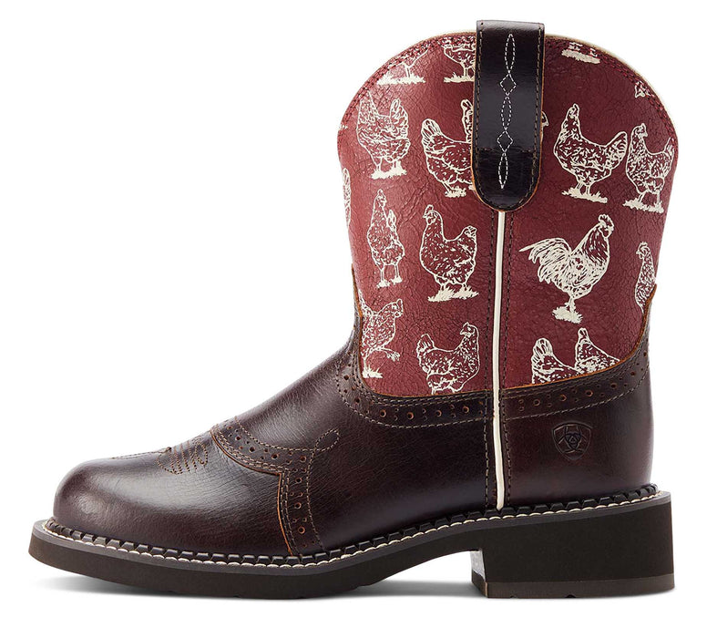 Ariat Women's Fatbaby Heritage Western Boot, Hens - 6  