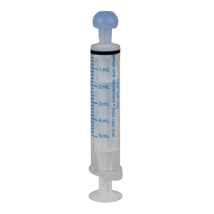 Baxter Oral Syringe Full Plunger Clear - 5 cc, Full Plunger  