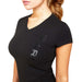 Ariat Women's Vertical Logo T-Shirt, Black - XXLarge  