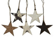 Cowhide Leather Christmas Ornament - Star  