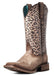 Ariat Women's Circuit Savanna Cheetah Western Boot, Naturally Distressed Brown - 6  