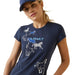 Ariat Women's Frolic T-Shirt, Navy - Medium  